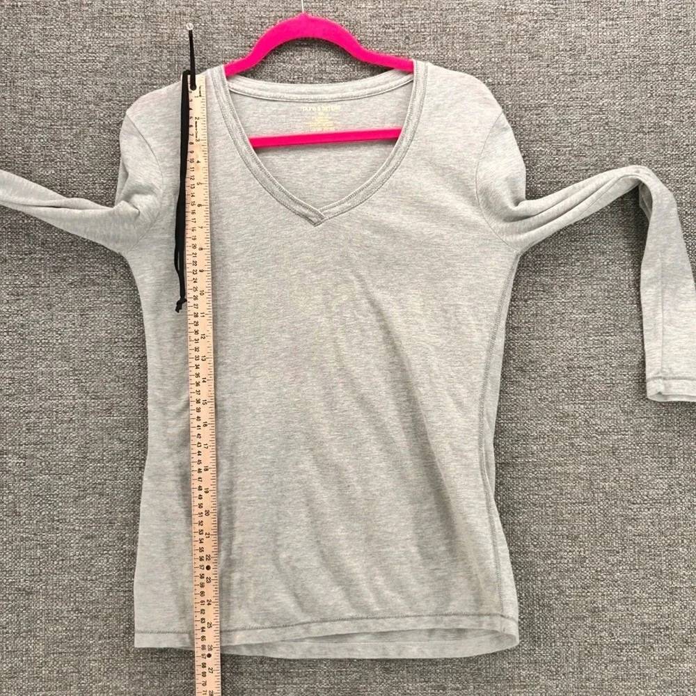 Pure & Simple Clothing V-Neck Tee‎ Gray Large